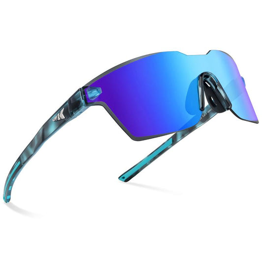Kastking Tarkio Polarized Fishing Sunglasses, Large Single PC Lenses, Rimless Wrap Design, UV400 Protection Sports Sunglasses