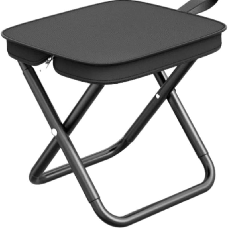 Portable Folding Stool - Handbag Design, 300Lbs Capacity, Carbon Steel Frame, Waterproof Oxford Fabric, Compact & Lightweight for Camping, Picnic, Outdoor Activities